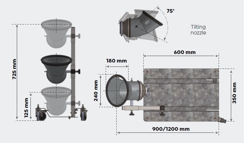Steel nozzles for exhaust gas extraction BCOX & BCSD - 2